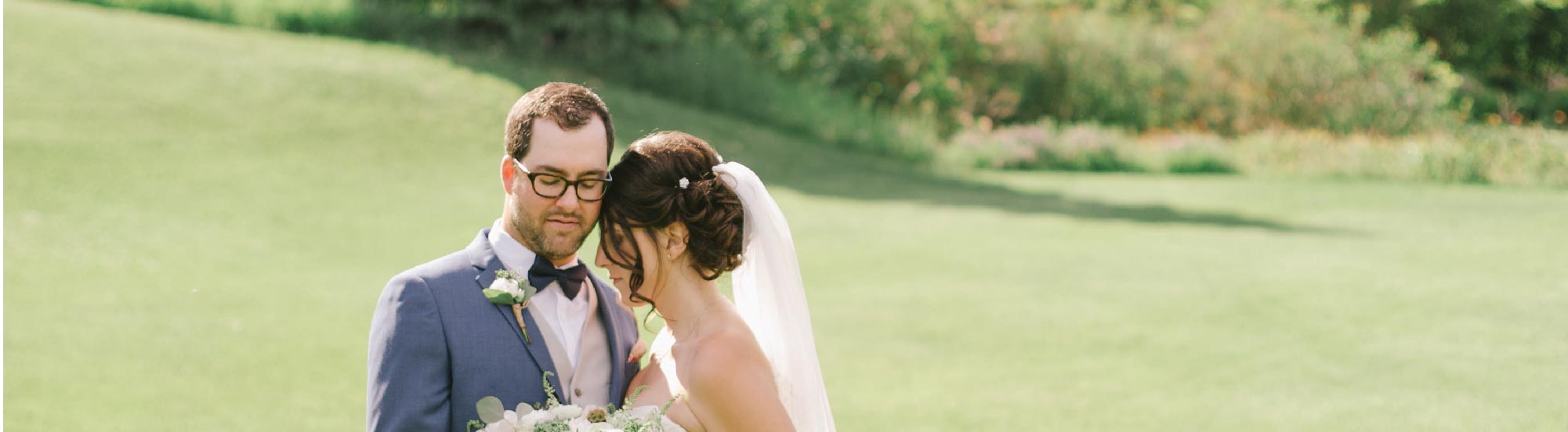 Image of wedding couple with the bride and groom