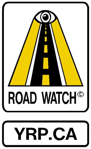 image of york region police's road watch program sign