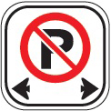 image of a no parking sign