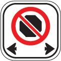 image of a no stopping sign